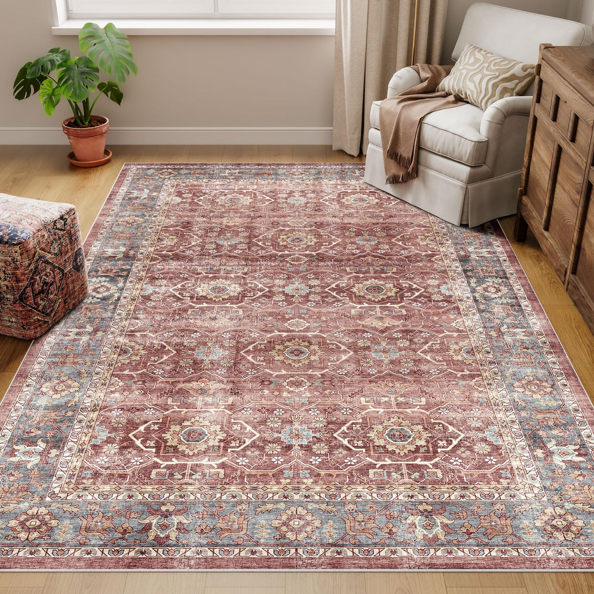 Dripex Vintage 5x7 Area Rugs