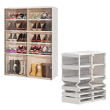 Dripex Shoe Storage Cabinet 5 Layers 20 Pairs Foldable Shoe Boxes