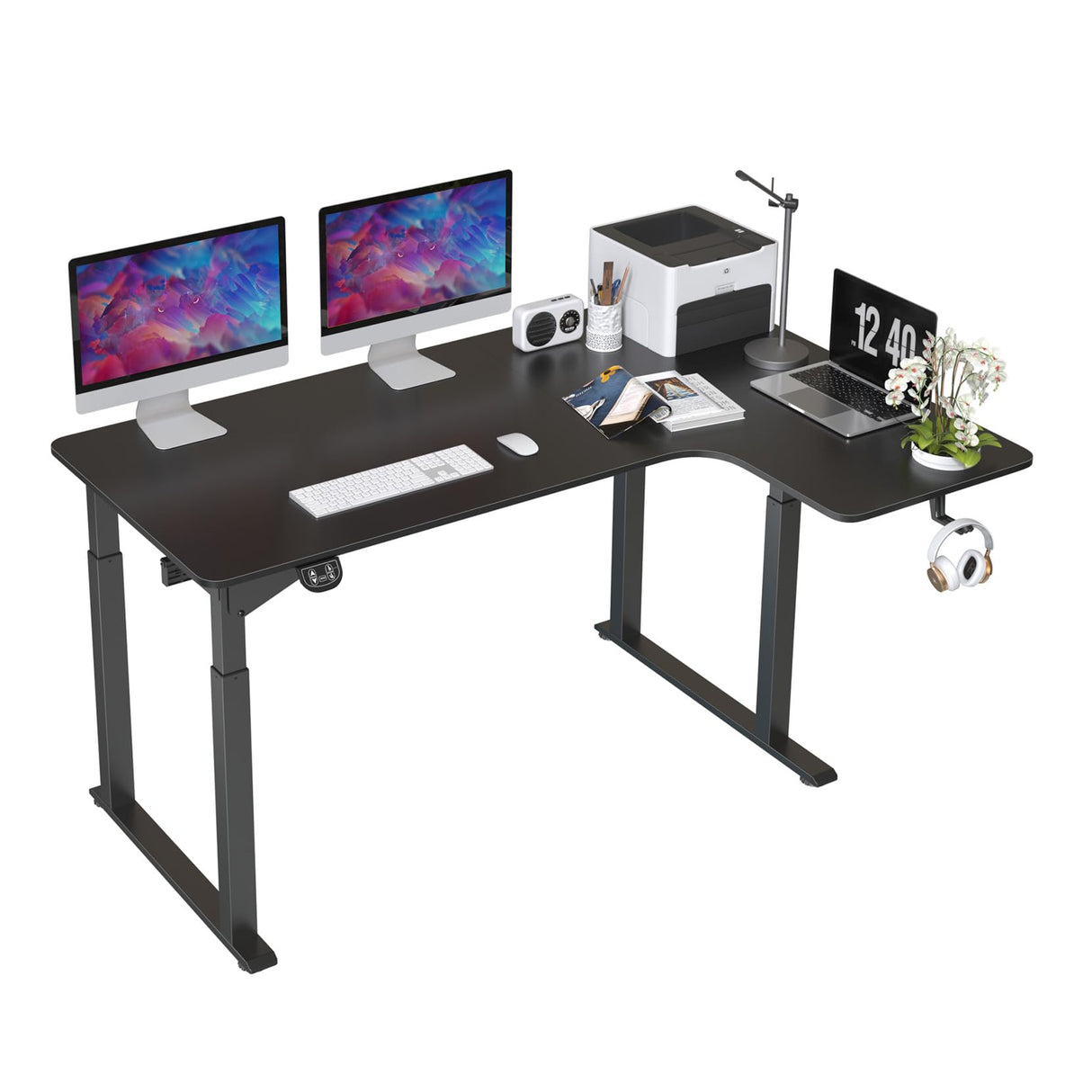 Dripex Standing Desk 71 x 43 Inch L Shaped Desk