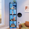 Dripex 60 inch Tall Corner Shelf with Power Outlets & Strip Lights