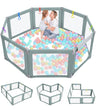 Dripex Foldable Baby Playpen Green