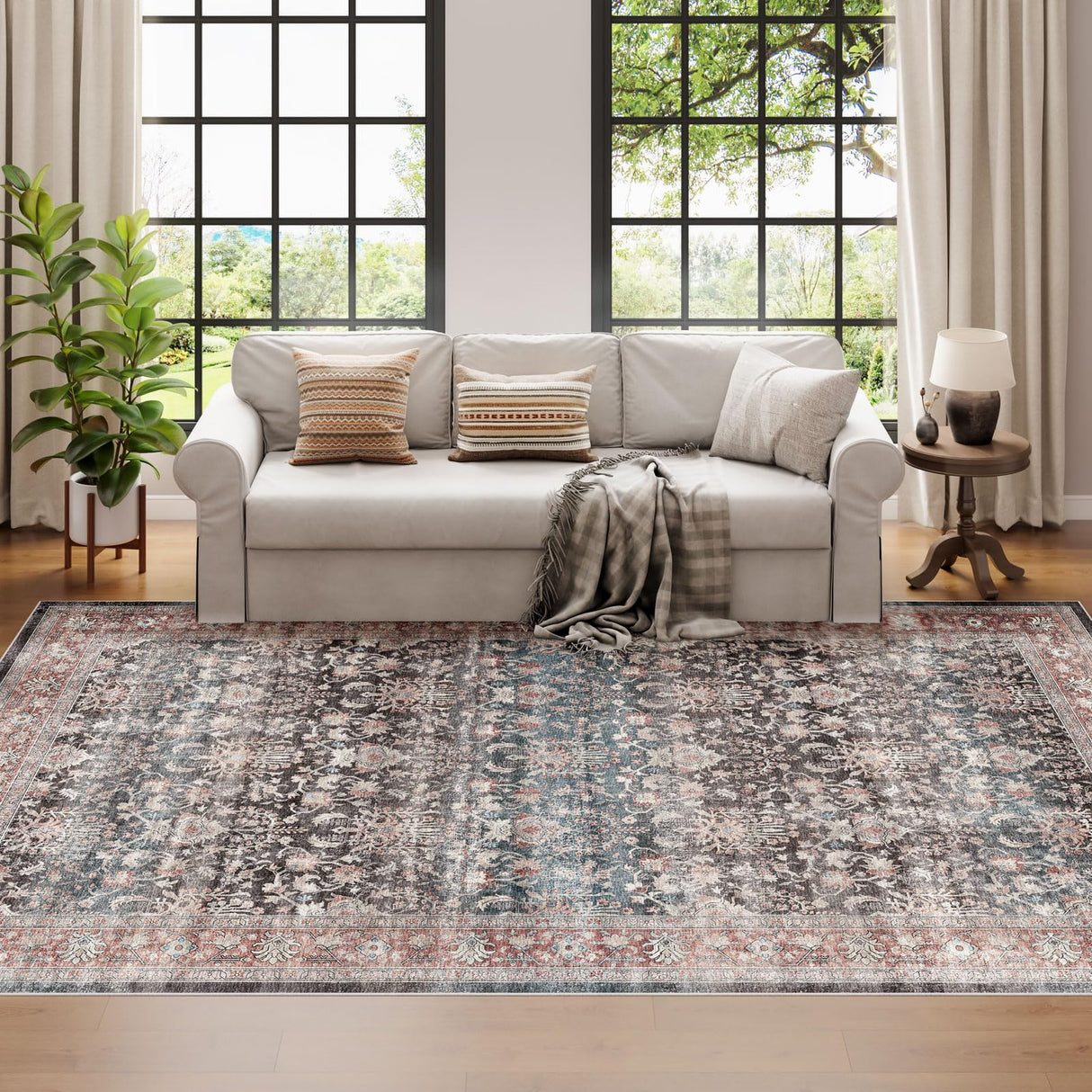 Dripex Vintage 5x7 Area Rugs