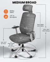 Dripex Mesh Office Chairs for Home