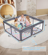 Dripex Baby Playpen 52"×52" Play Pens for Babies and Toddlers