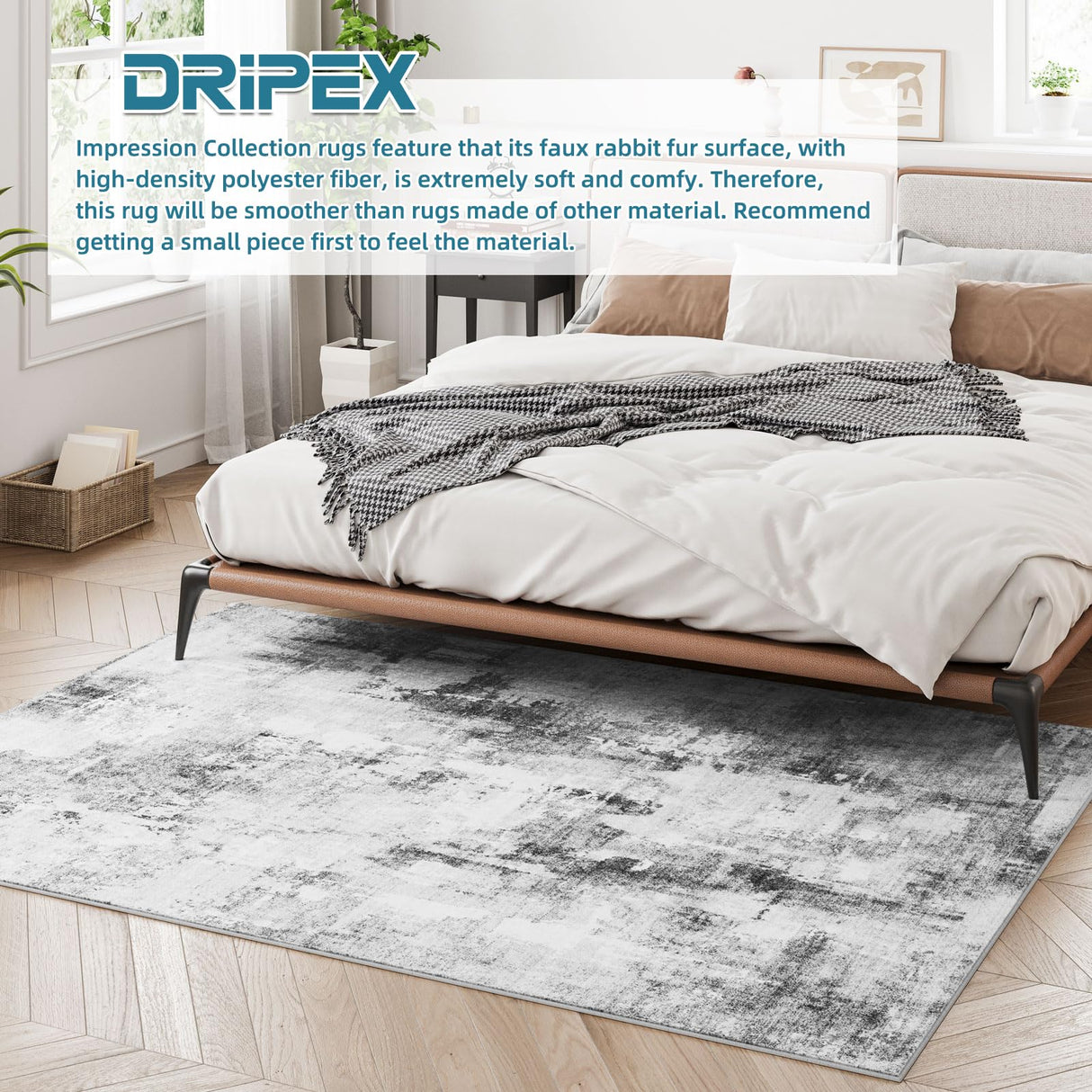 Dripex Abstract Contemporary Area Rug