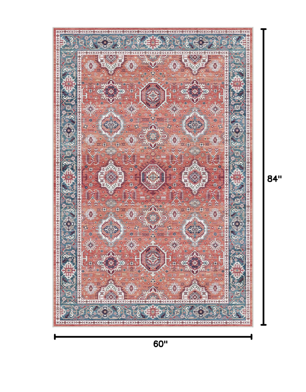 Dripex Vintage 5x7 Area Rugs