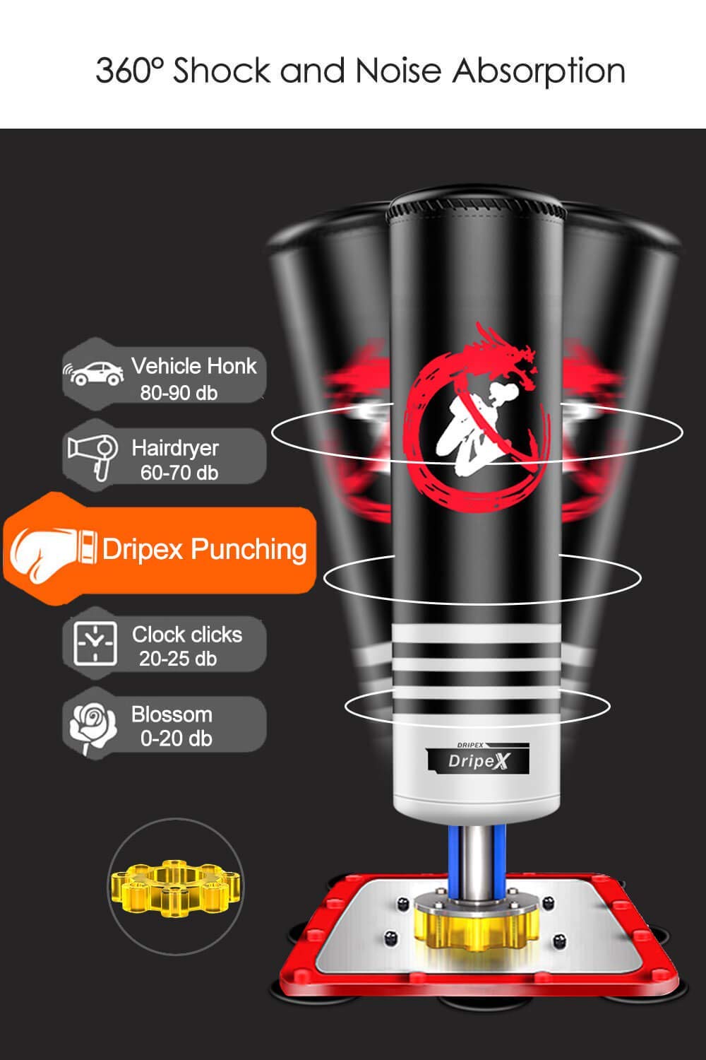 Dripex Freestanding Punching Bag for Kids