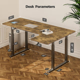 Dripex Standing Desk 71 x 43 Inch L Shaped Desk