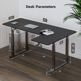 Dripex Standing Desk, 63"/ 71" L Shaped Desk Adjustable Height