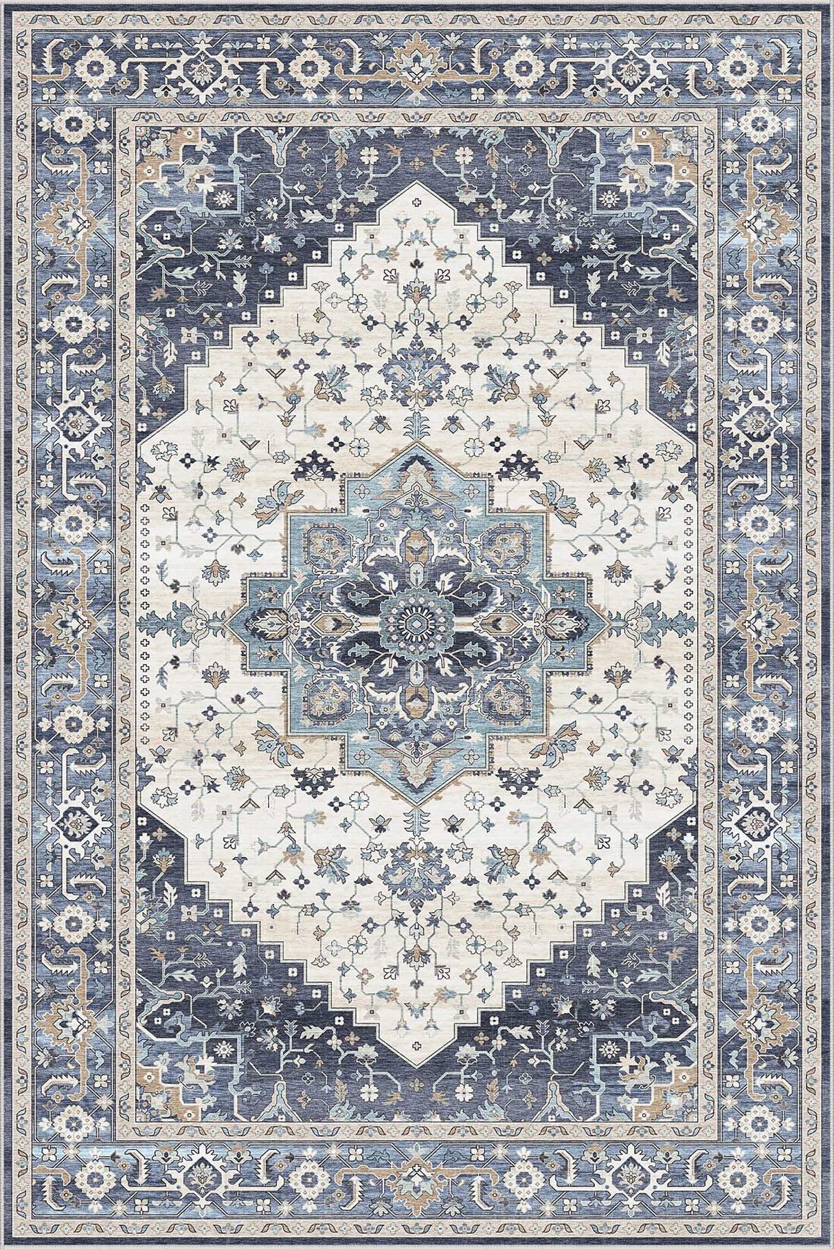 Dripex Vintage 5x7 Area Rugs