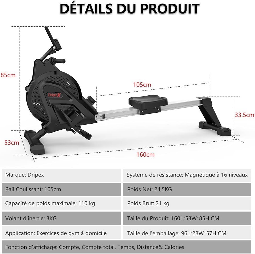 Dripex Magnetic Rowing Machine