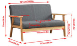 Dripex Fabric Modern Loveseat Sofa Couch