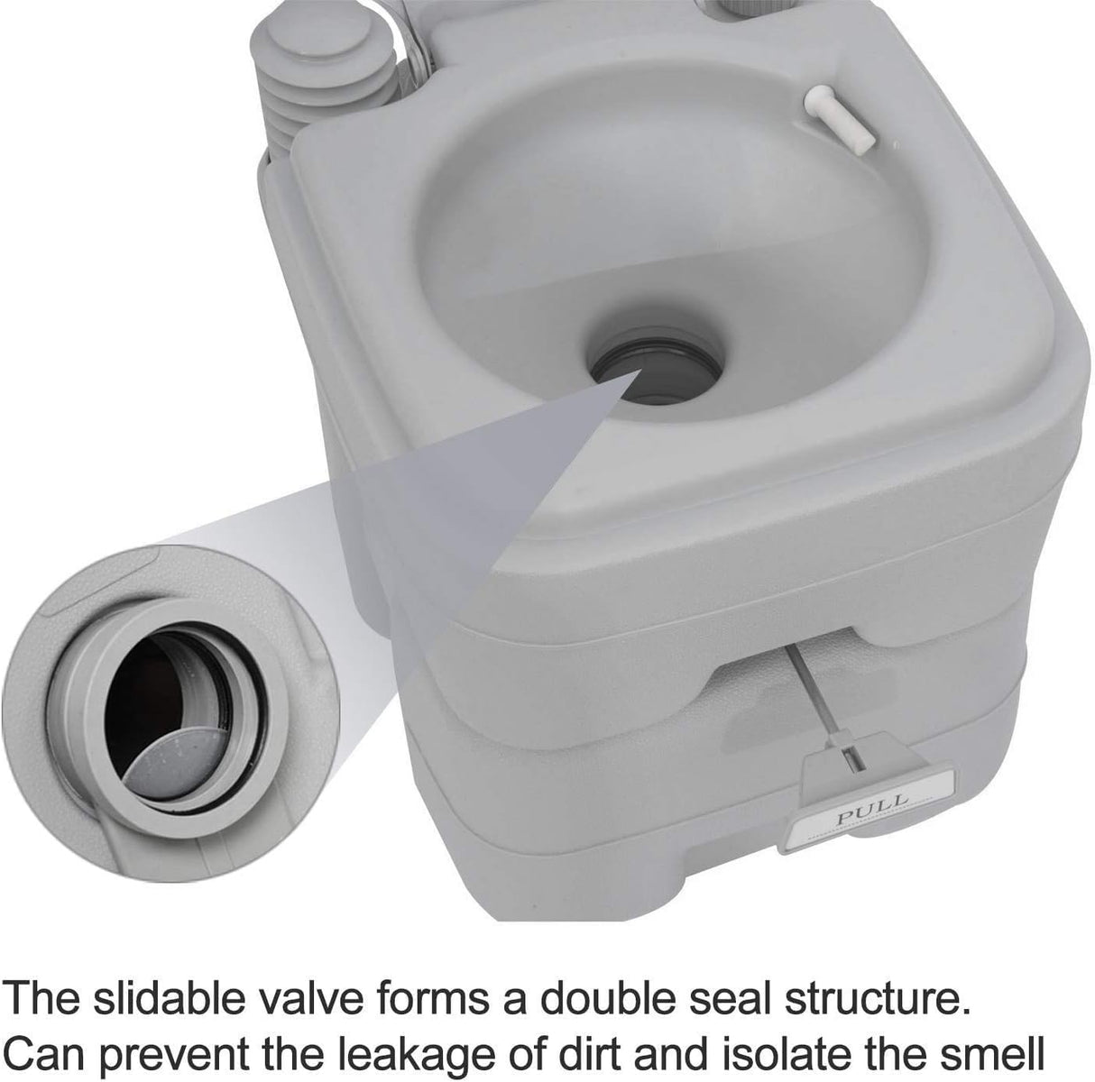 Dripex Portable Camping Toilet - 20L /5.3 Gallon