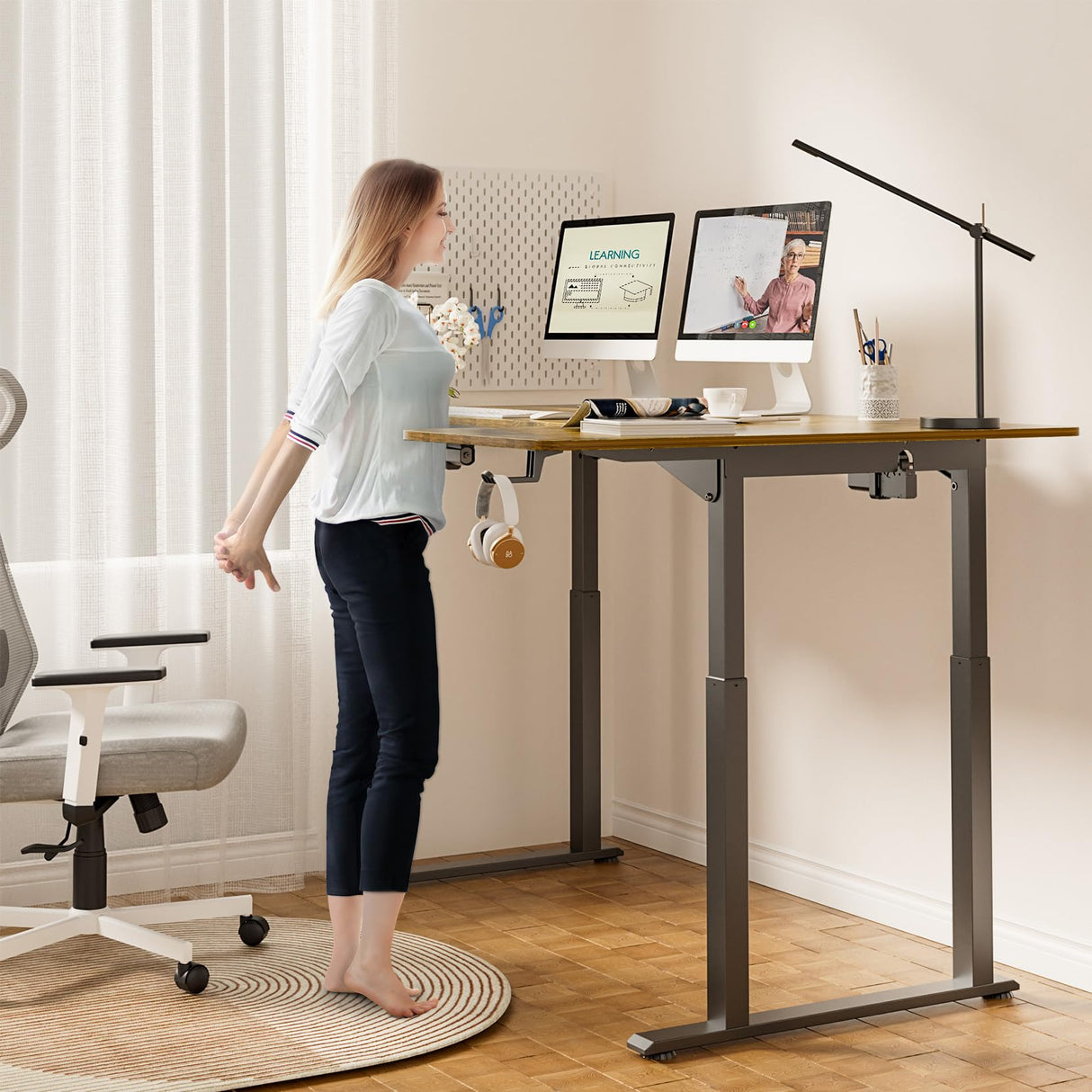 Electric Corner Stand Up Desk