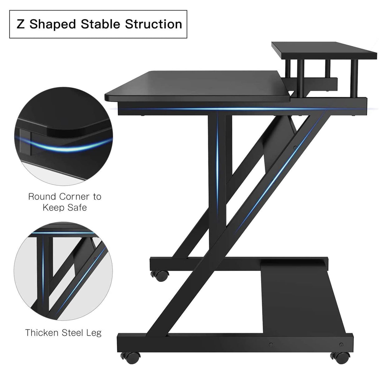 Dripex Computer Desk for Small Spaces