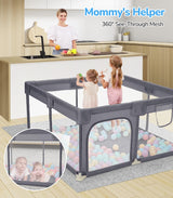 Dripex Baby Playpen 52"×52" Play Pens for Babies and Toddlers