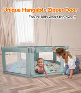 Dripex Foldable Baby Playpen Green