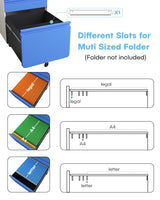 Dripex 3 Drawer File Cabinet