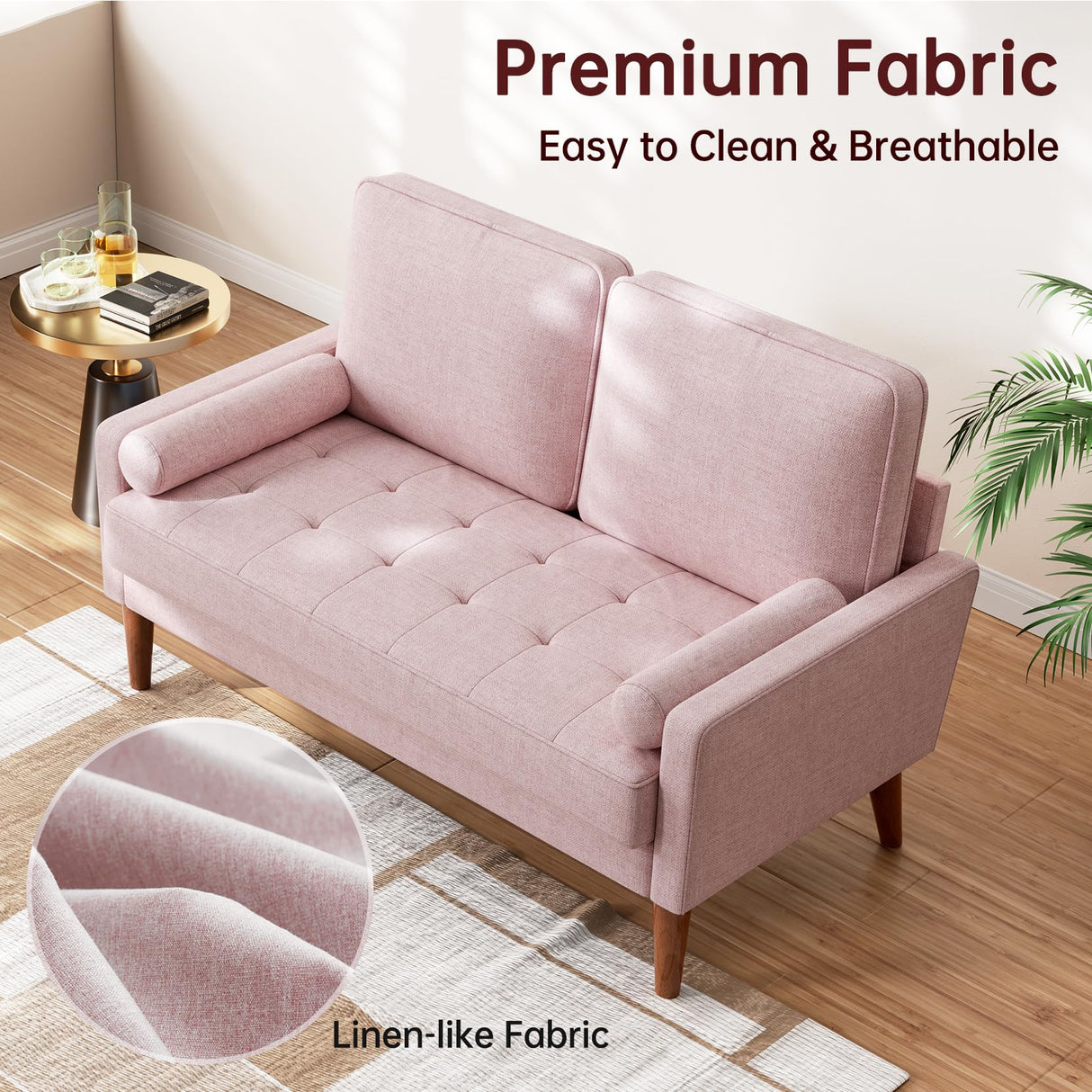 Fabric Couch Sofa 68 inch