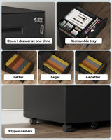 Dripex 3 Drawer File Cabinet