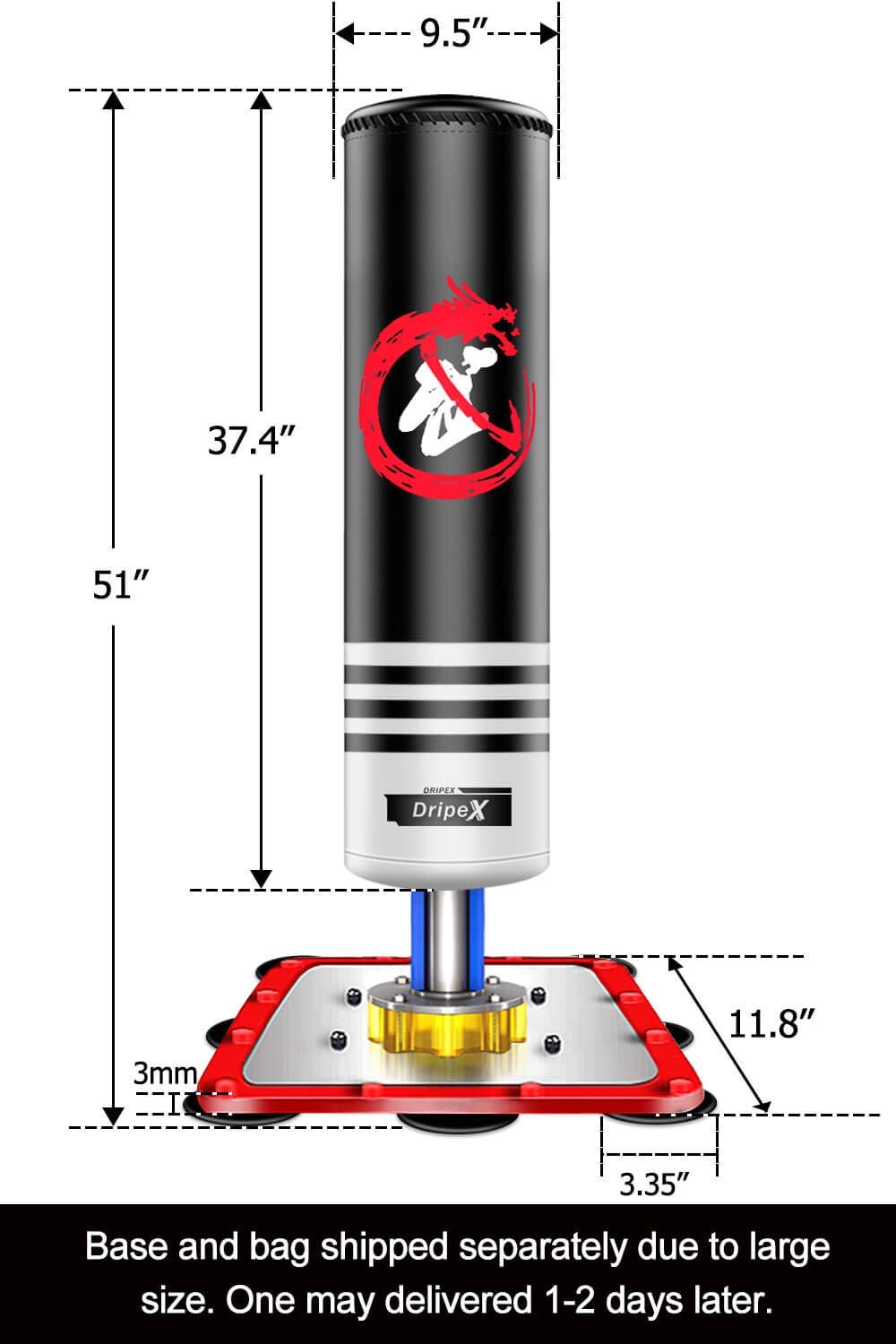 Dripex Freestanding Punching Bag for Kids