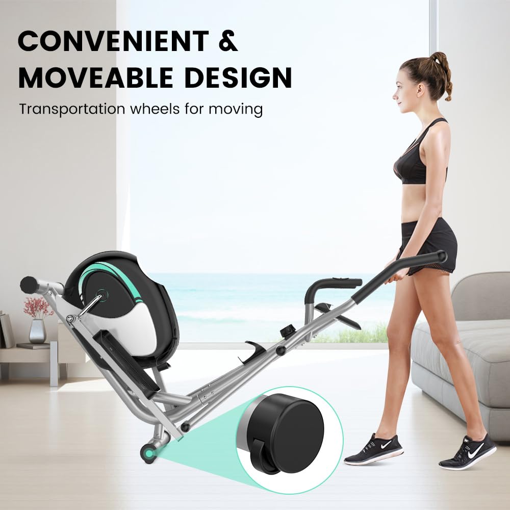 Dripex Exercise Machine Dripex Hyper-Quiet Fitness Cardio Magnetic Elliptical Training Machine