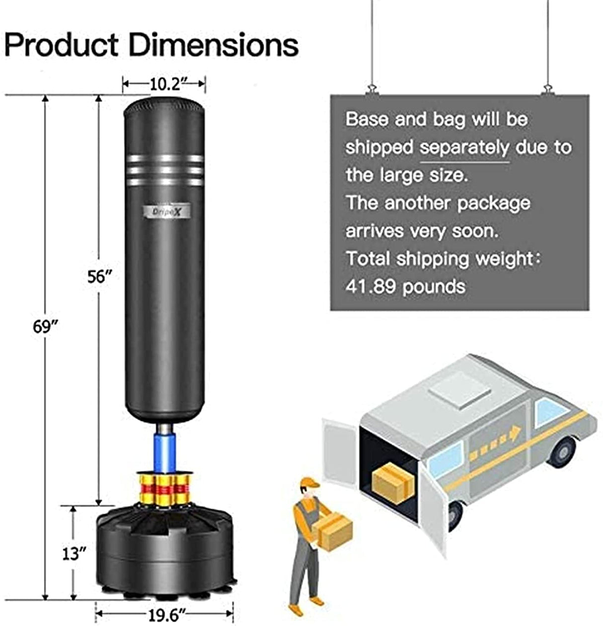 Dripex Freestanding Punching Bag