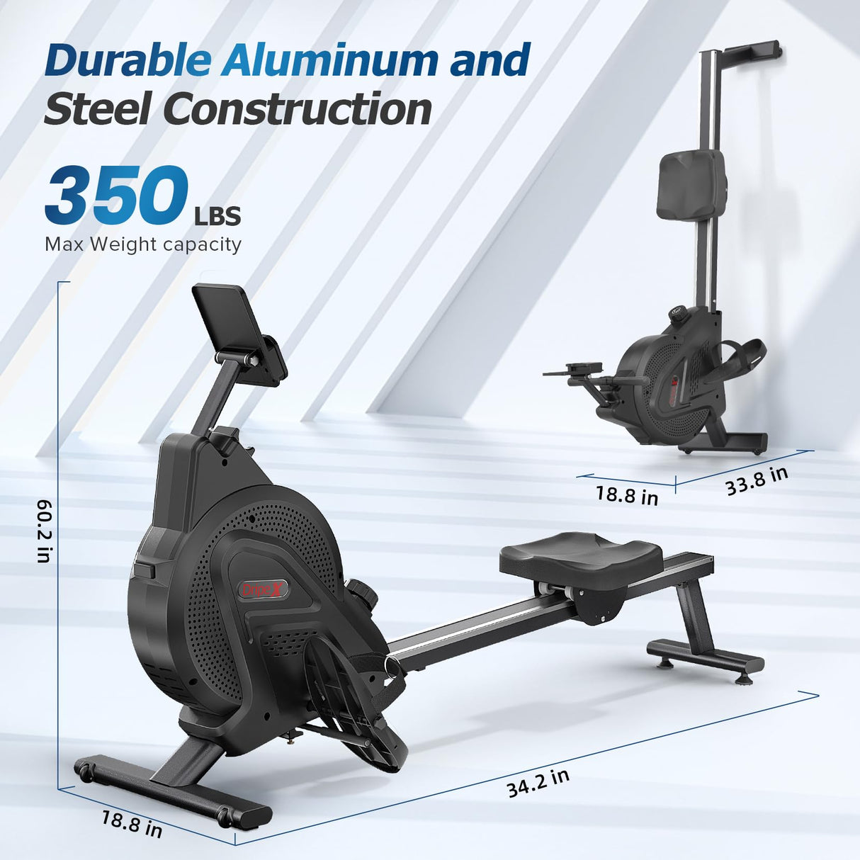 Rowing Machine Max 350 LBS