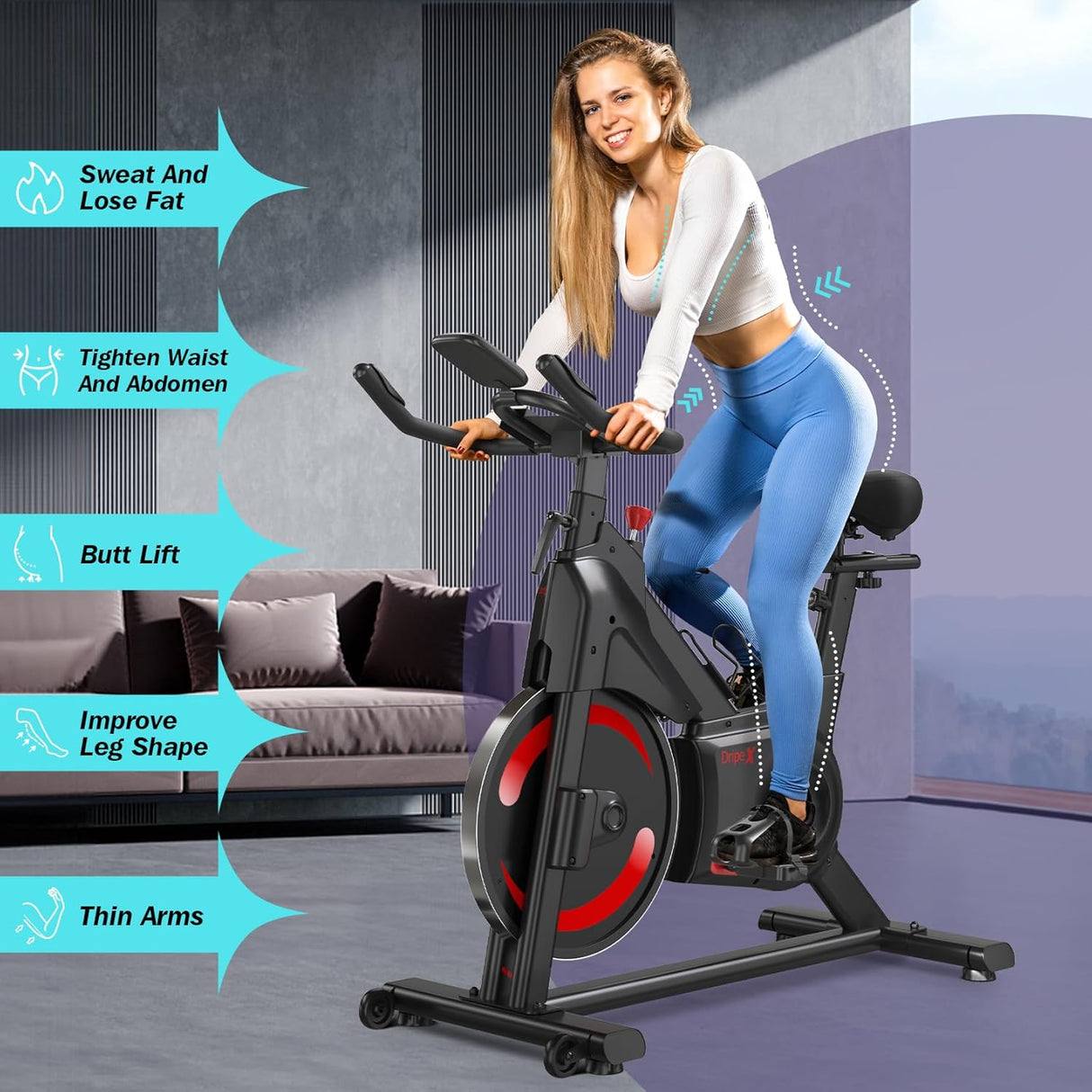 Dripex Upright Exercise Bikes (Indoor Studio Cycles)