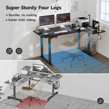 Dripex Standing Desk, 63"/ 71" L Shaped Desk Adjustable Height