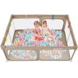 Dripex Baby Playpen safe Anti-Fall Play Yard with Gates