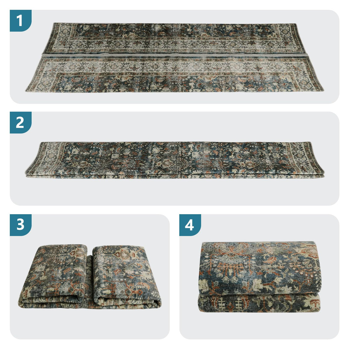 Dripex Vintage 5x7 Area Rugs